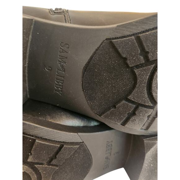 NIB Sam And Libby Percy Regular Calf Knee High Riding Boots Black 9 - Picture 11 of 11